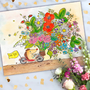 Blommor till dig vykort av Nicole Janes