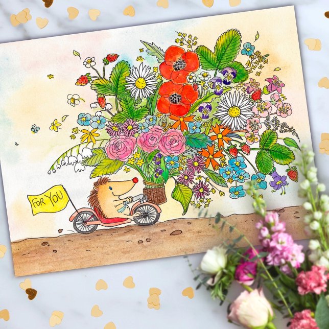 Blommor till dig vykort av Nicole Janes (Skapare uppladdad)