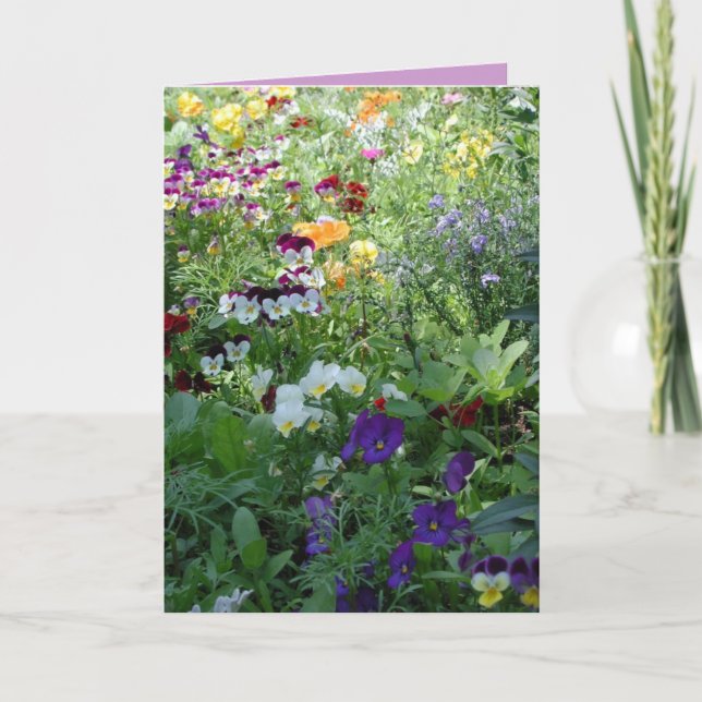 Blommor till din födelsedag kort (Framsida)