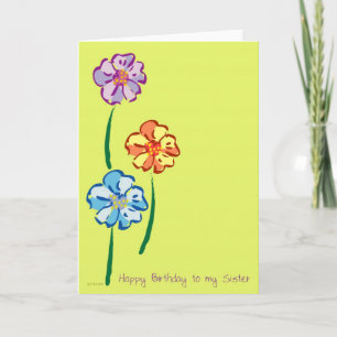 Blommor till ditt systerkort kort