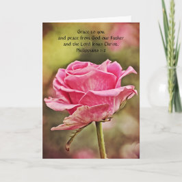 Blommor till Faith Philippians Art Note Card Kort