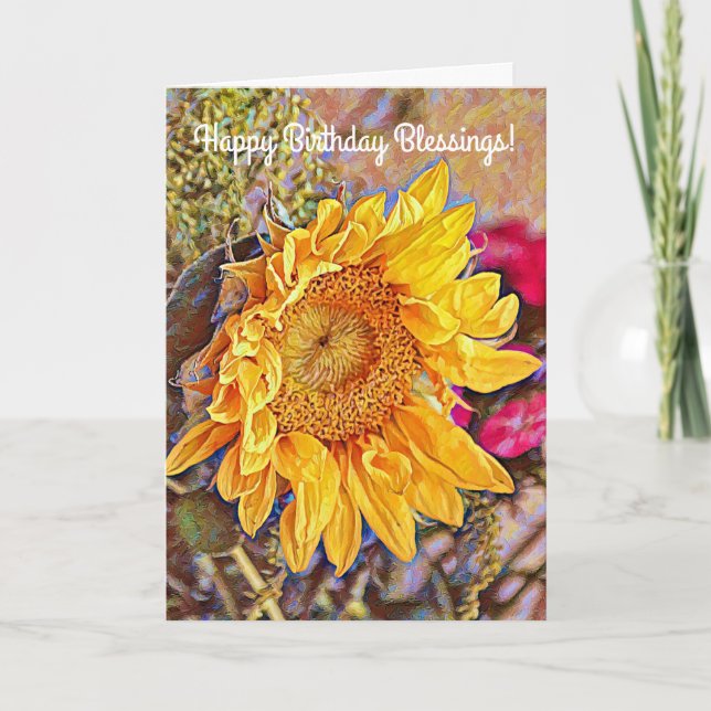 Blommor till Faith Sunros Birthday Card Kort (Framsida)