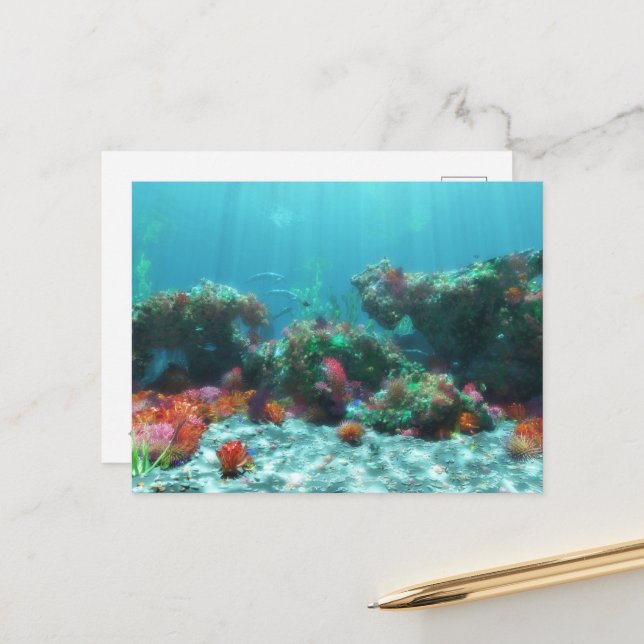 Blommor till havs-vykort vykort (Fram/Back In Situ)