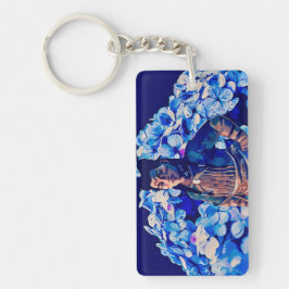 Blommor till hennes nyckelkedja