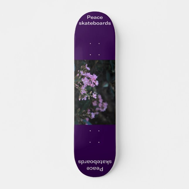 Blommor till himmelskateboard mini skateboard bräda 18,5 cm (Framsida)