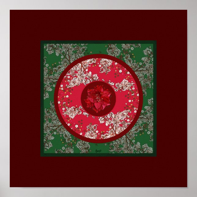 Blommor till jul poster (Framsidan)