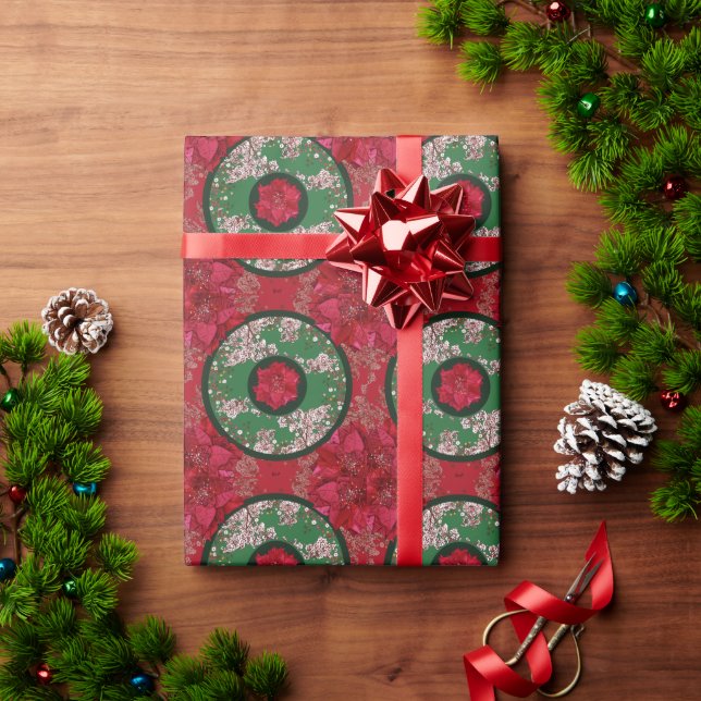 Blommor till jul presentpapper (Julgåva)