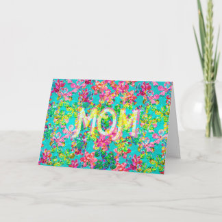 Blommor till mamma helgkort