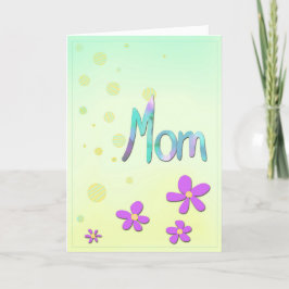 Blommor till mamma helgkort