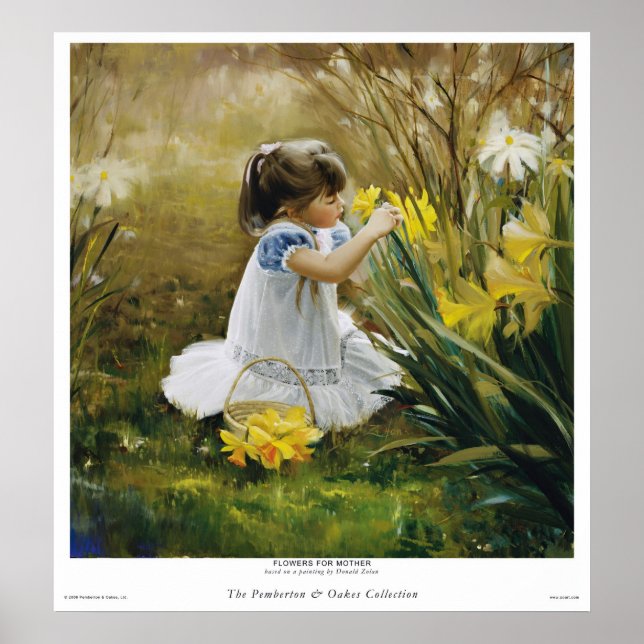 Blommor till mamma poster (Framsidan)