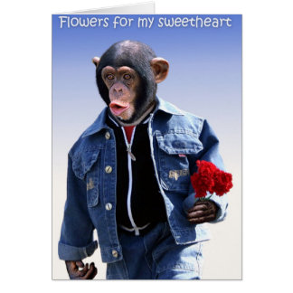 Blommor till min älskling hälsningskort