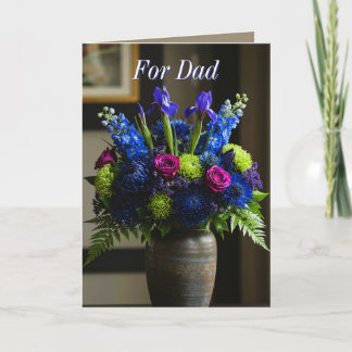 Blommor till pappa (2) helgkort
