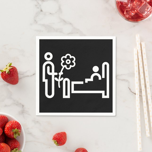 Blommor till Pappra servetter för patienter (Skapare uppladdad)