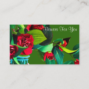 Blommor till You Camellia-konsten Visitkort