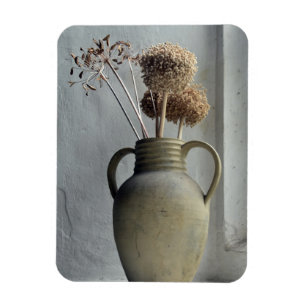 Blommor Torkad blomma Vas Magnet