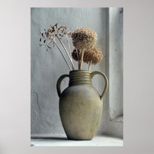 Blommor Torkad blomma Vas Poster