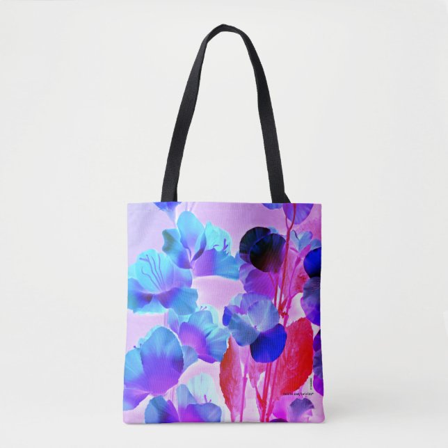 Blommor Tote Bag Tygkasse (Framsida)