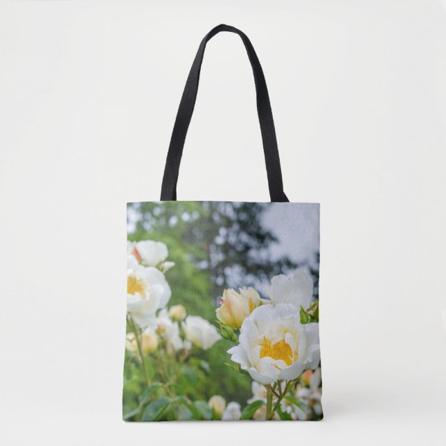 Blommor Tote Bag Tygkasse (Framsida)