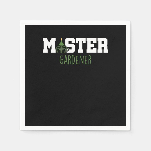  blommor,  trädgårdsmästare pappersservett (Framsidan)