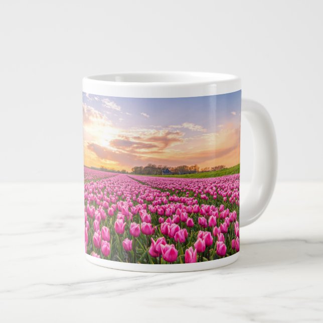 Blommor | Tulips South Holland, Nederländerna Jumbo Mugg (Framsida höger)