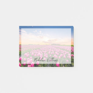 Blommor Tulips South Holland, Nederländerna Post-it Block
