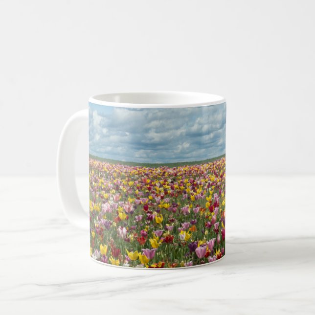 Blommor | Tulips Willamette Valley Oregon Kaffemugg (Framsida vänster)