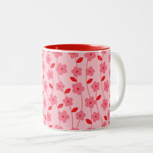 Blommor Två-Tonad Mugg