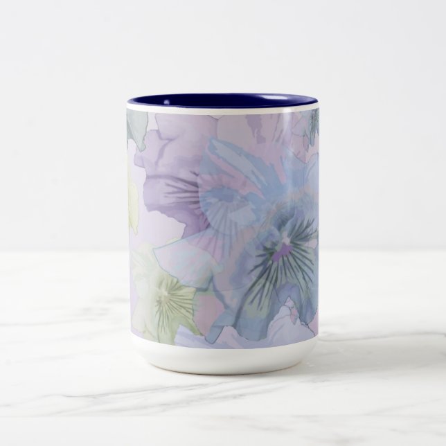 Blommor Två-Tonad Mugg (Center)