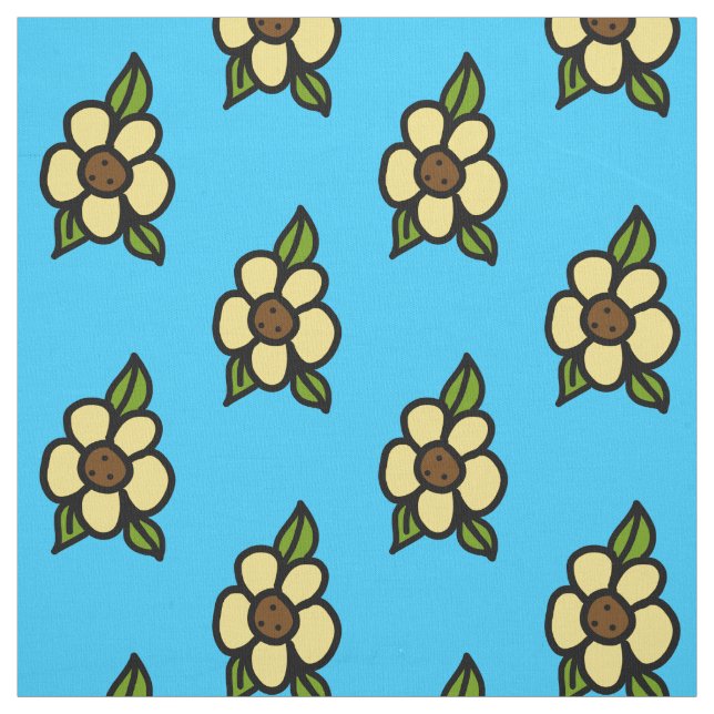 blommor tyg (Provkarta)