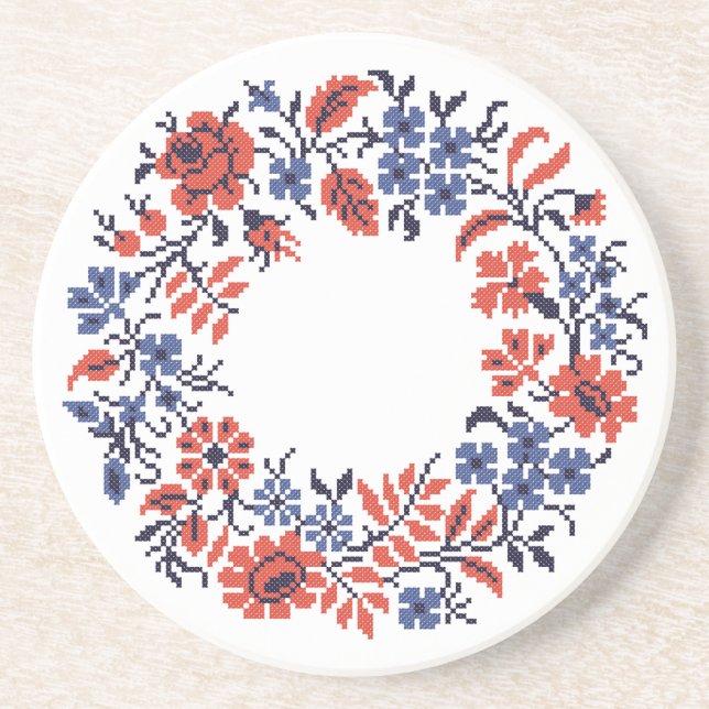 Blommor Underlägg Sandsten (Framsidan)