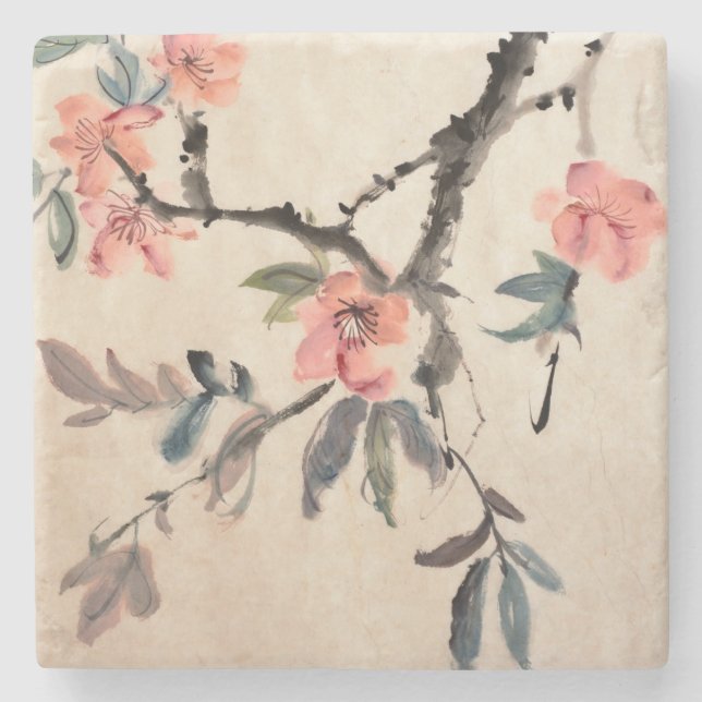 Blommor Underlägg Sten (Framsidan)