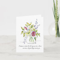Blommor utstrålar lyckakortet