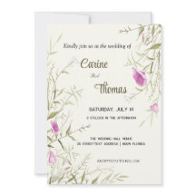 Blommor, vackra blommor, handdragna bröllop