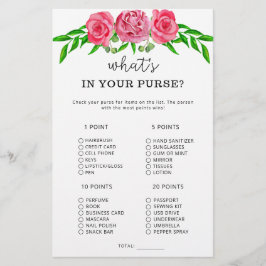 Blommor vad som finns i ditt handväska