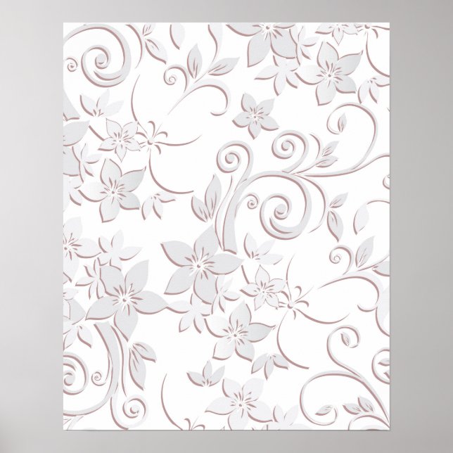 Blommor, vägg papper 1 poster (Framsidan)