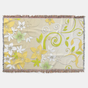 Blommor, vägg papper 3 filt