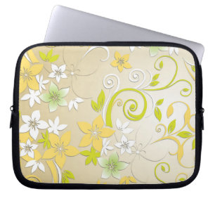 Blommor, vägg papper 3 laptop fodral