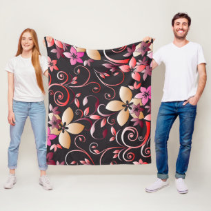 Blommor, vägg papper 7 fleecefilt
