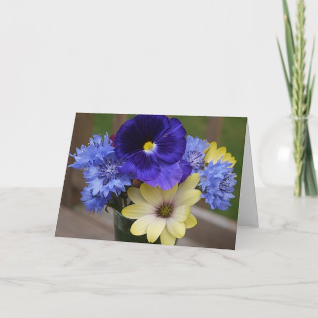 Blommor-valfritt Tillfälle-kort Kort (Framsida)