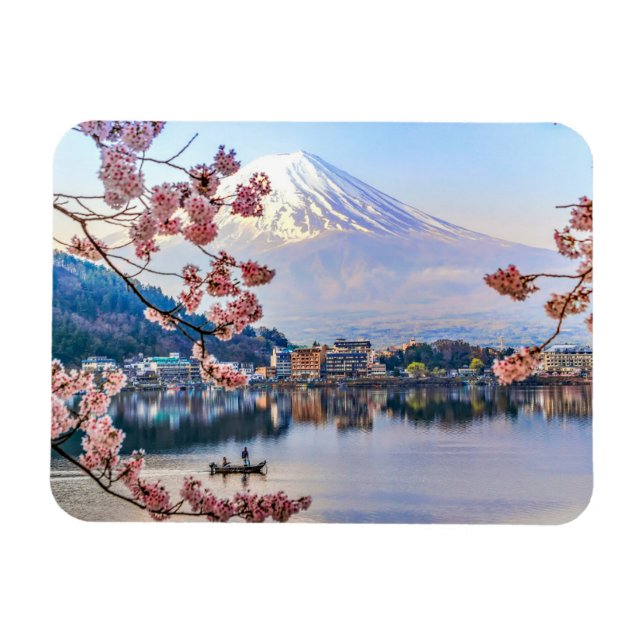 Blommor | Vår Cherry Blommar Japan Magnet (Horisontell)
