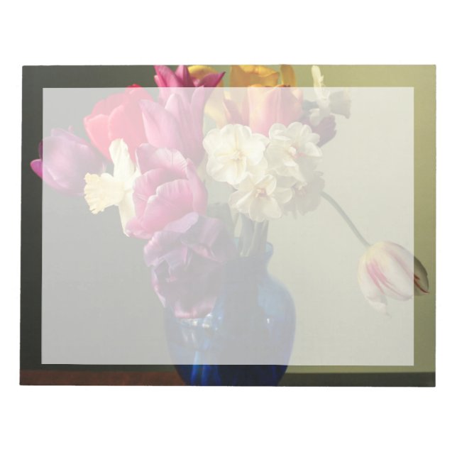 Blommor | Vår Flower Bouquet Anteckningsblock (Framsida)