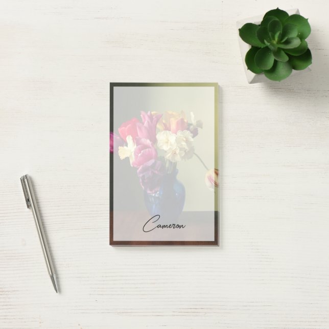 Blommor | Vår Flower Bouquet Post-it Block (Kontor)