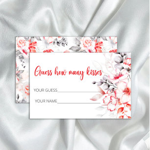 Blommor vet hur många kisses möhippa-spel brevpapper