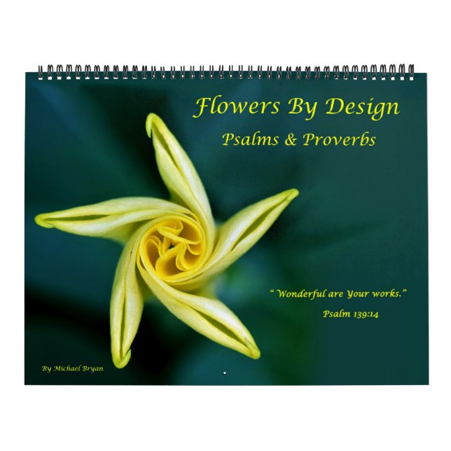 Blommor vid design - psalms- och Proverbskalender Kalender (Omslag)