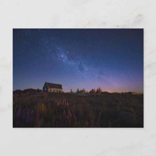 Blommor | Vintergatan Nya Zeeland Vykort (Framsida)