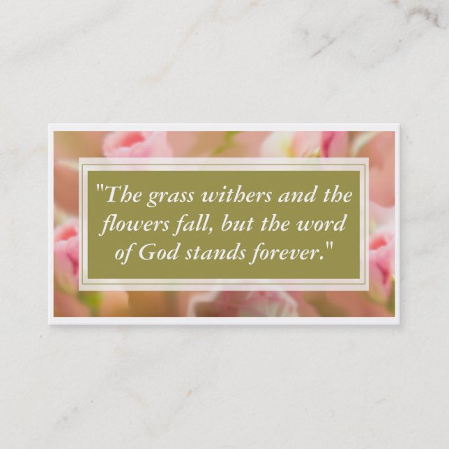 Blommor Visitkort (Framsida)