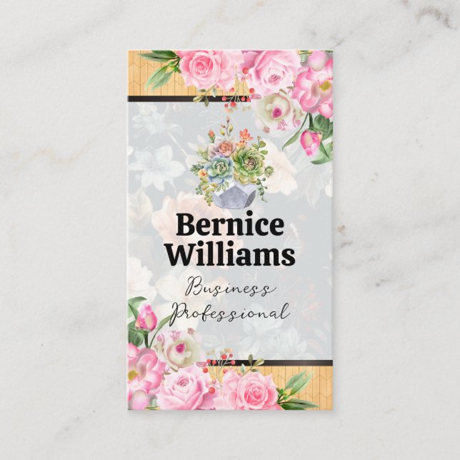 Blommor Visitkort (Framsida)