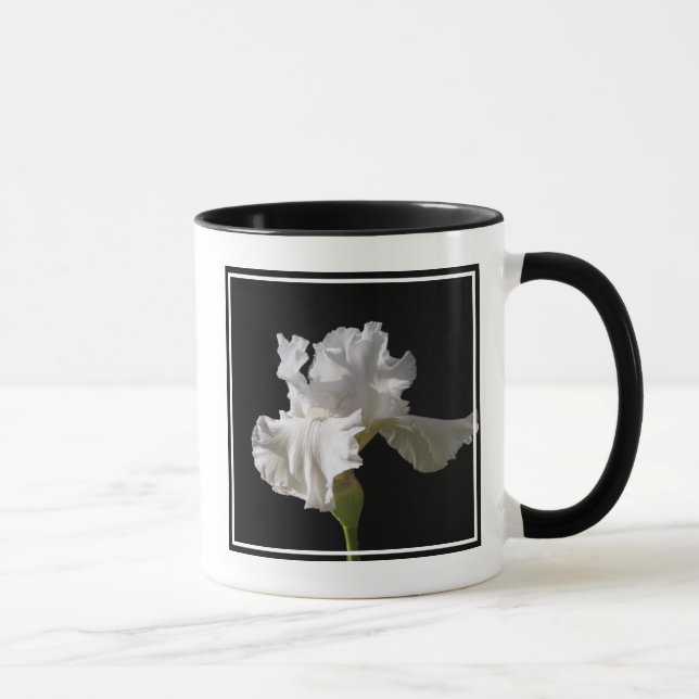 Blommor | Vit ris Mugg (Höger)