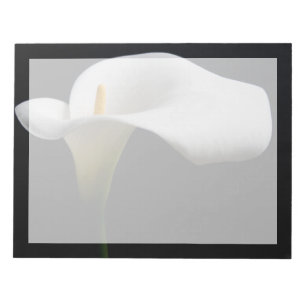 Blommor White Calla Lily Anteckningsblock
