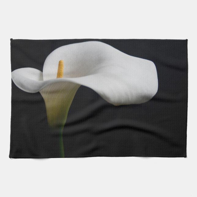 Blommor | White Calla Lily Kökshandduk (Horisontell)